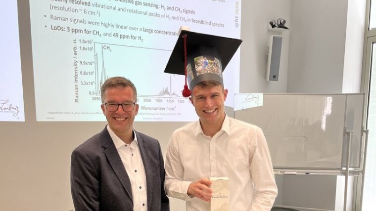 Andreas Knebl after his successful defense